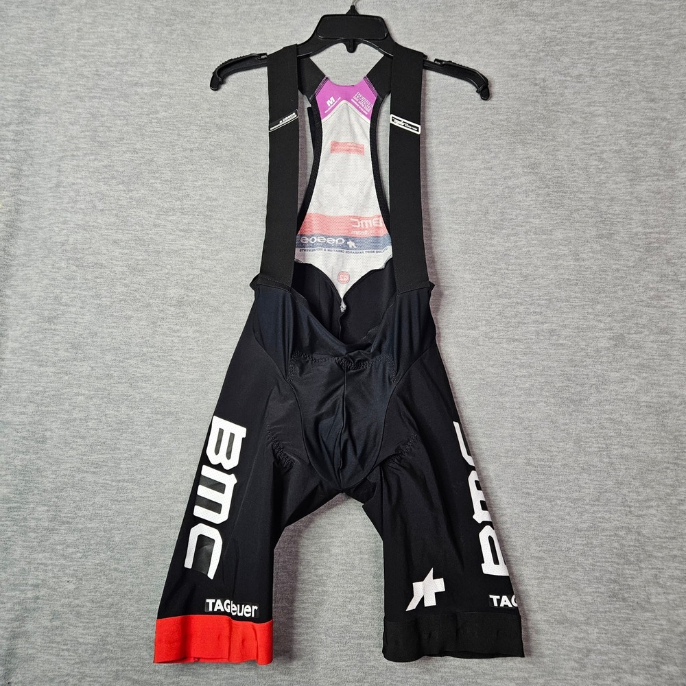 Assos BMC Racing Team Cycling Bib Shorts Mens Sz M Black G2 Pad TAG Heuer